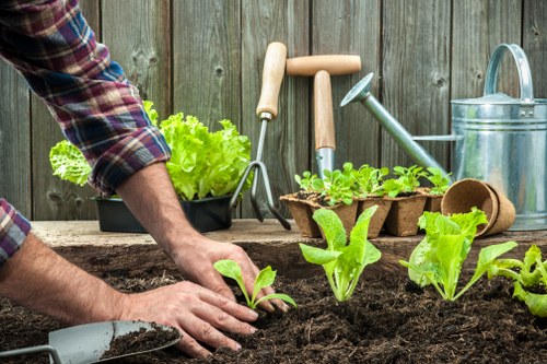 Charity partnership reuse of garden materials